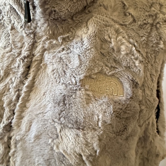 THE NORTH FACE REVERSIBLE VEST FULL ZIP POCKETS SILKY FUR LIKE INTERIOR HIKING M - Picture 3 of 9
